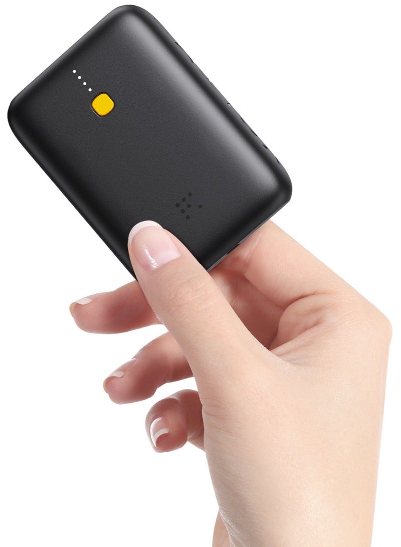 VOLTME 10,000mAh Fast Charging Power Bank 22.5W USB-C PD Fast Charger | 10000mAh Portable Charger with Type-C + USB-A QC 3.0 | Dual-Port Dual Device Charging, High-Speed Portable Battery, Compact Lightweight External Battery Pack & Powerbank | Compatible with iPhone 17, 17 Pro, 17 Pro Max, iPhone Air, 16, 15, 14, 13, 12, Samsung Galaxy S26, S25, S24, S23, S22, iPad, Xiaomi, OnePlus, Huawei | Black