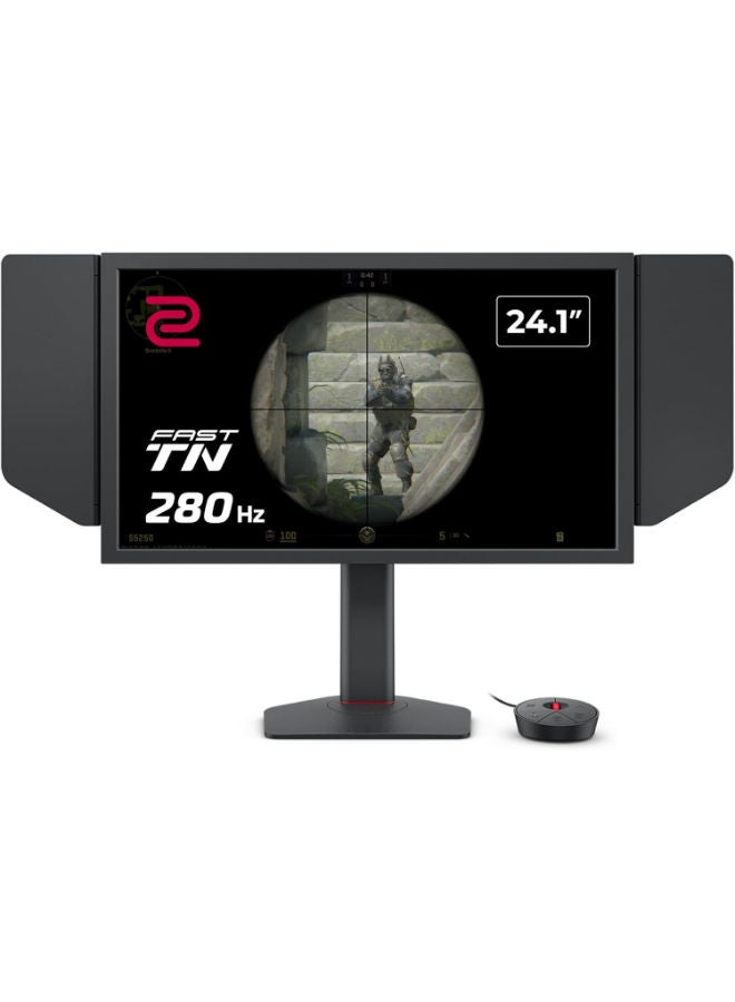 BenQ Zowie XL2540X+ 24" FHD 280Hz Esports Gaming Monitor, New Fast TN Panel, 0.5ms, XL Setting to Share, Industrial-Grade Bearing Height Adjustment, S Switch, Shielding Hood, 1080p