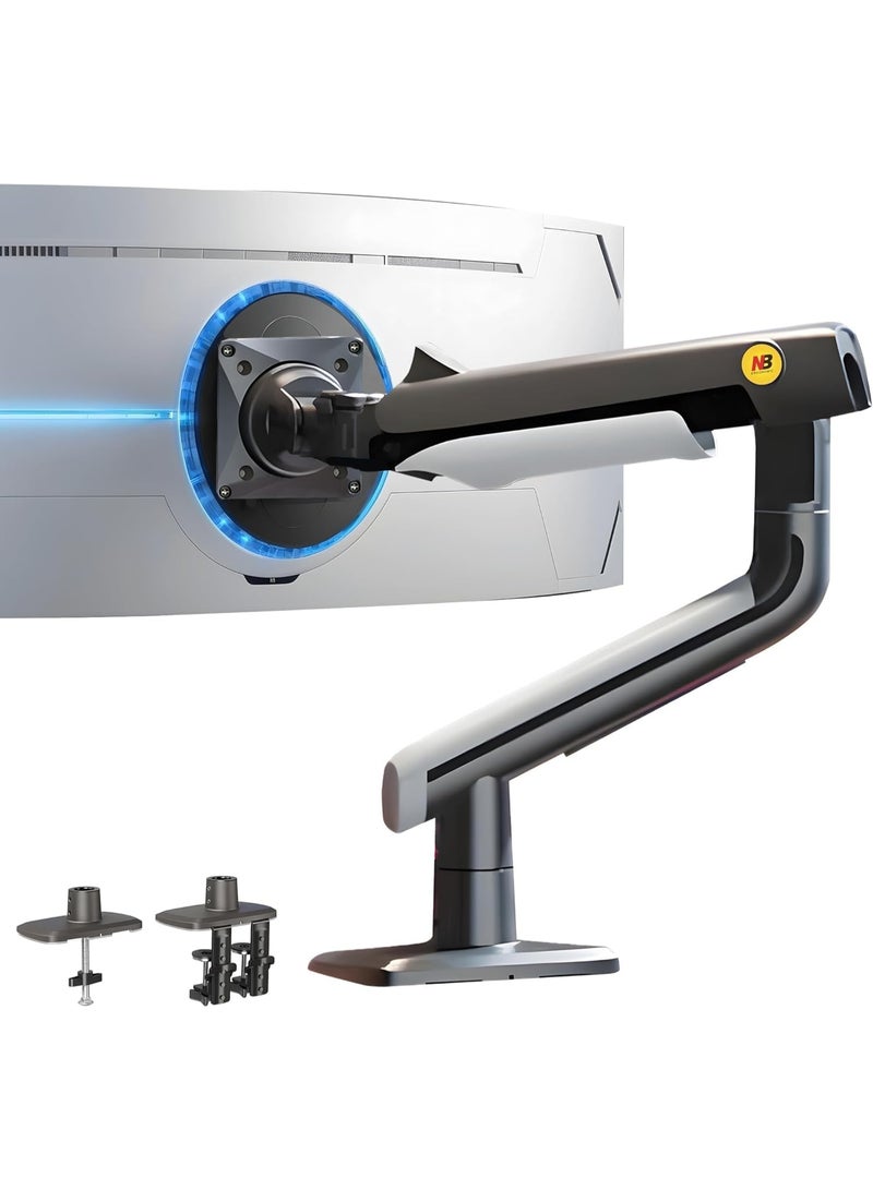 A5 Heavy-Duty Monitor Arm - Supports 2–18kg - Fits Up to 50" Display - Single Arm with Full Tilt & Rotation - VESA 75x75/100x100 Compatible - Ideal for Gaming & Daily Use