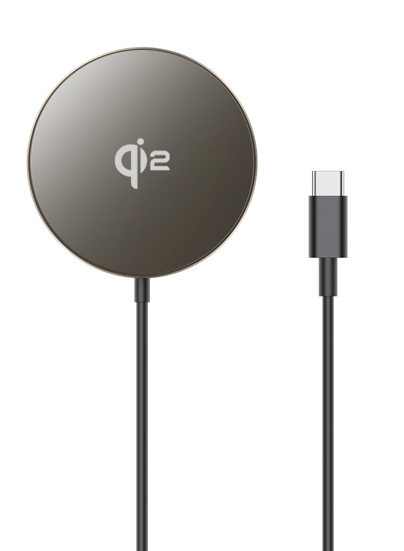 XO CX029 Magnetic Wireless Charger 15W Fast Charging Pad for iPhone and Android Translucent Design