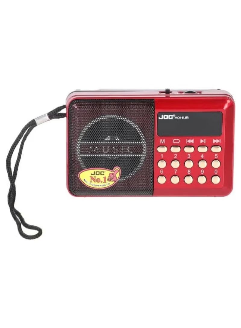 Portable Fm Radio, Stereo Sound, Strong Pure Signal, Tuned Into A Flash, A Memory, And A Speaker , H011UR multicolour