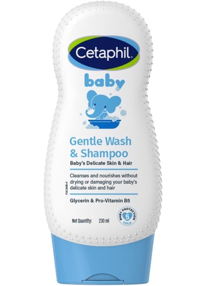 Cetaphil Baby Gentle Wash with natural Calendula, 7.8 Ounce