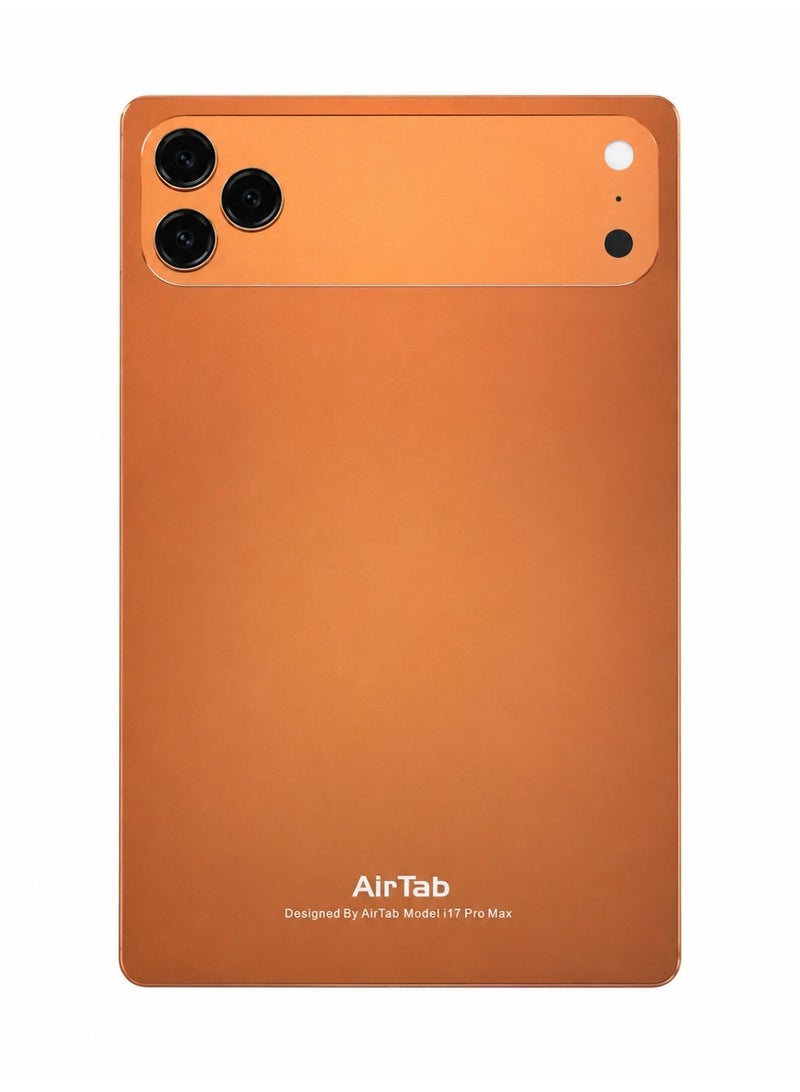 AIR TAB AirTab i17 Pro Max Android Tablet | 10.1" FHD Incell Display, 24GB RAM + 1TB ROM, Slim Luxury Design, Ultra-Fast Performance (orange)
