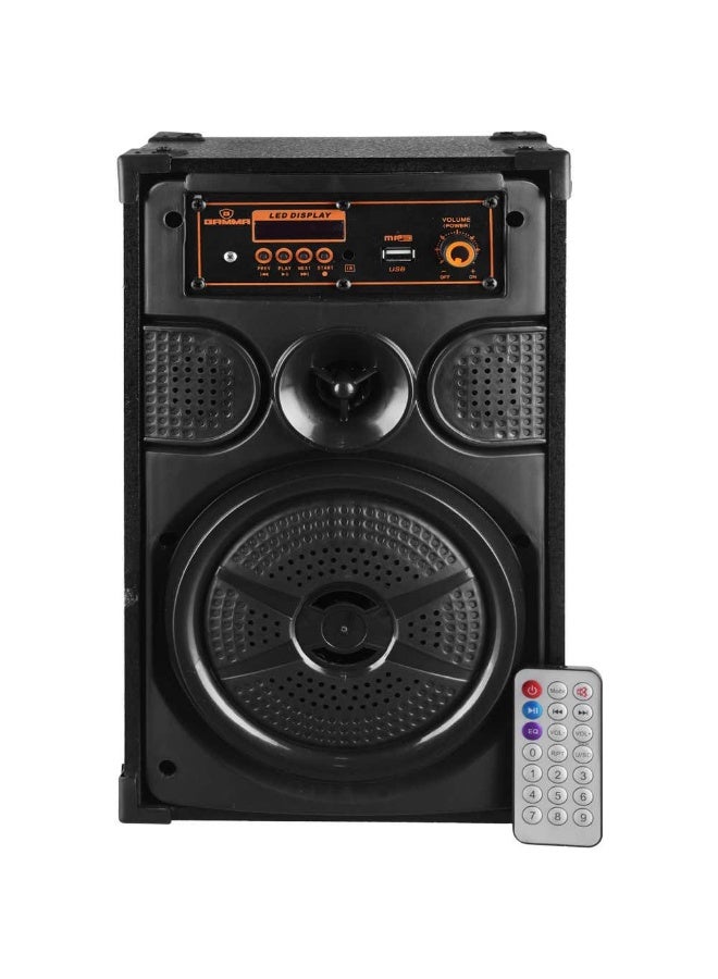 Gamma GT-490 Bluetooth Subwoofer Speaker, 20W, Remote Control, 43×20×16 cm, Black