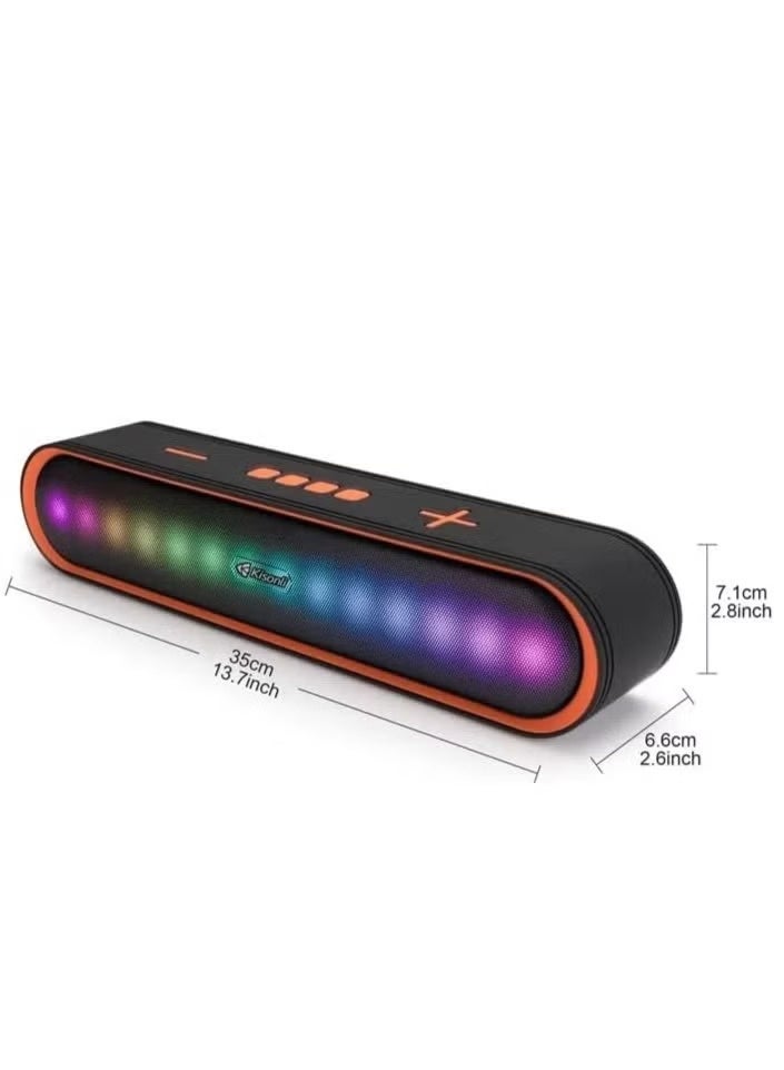 LED-915 Bluetooth Soundbar Music Speaker with RGB Lighting