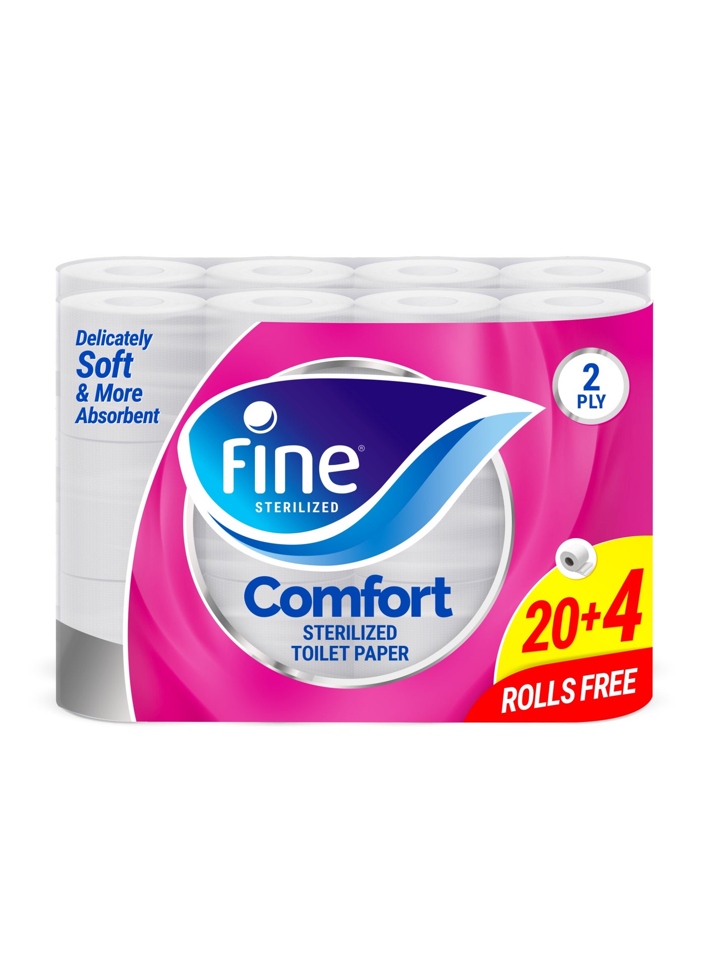 Comfort - 2 Ply Toilet Tissue Paper - 24 Rolls