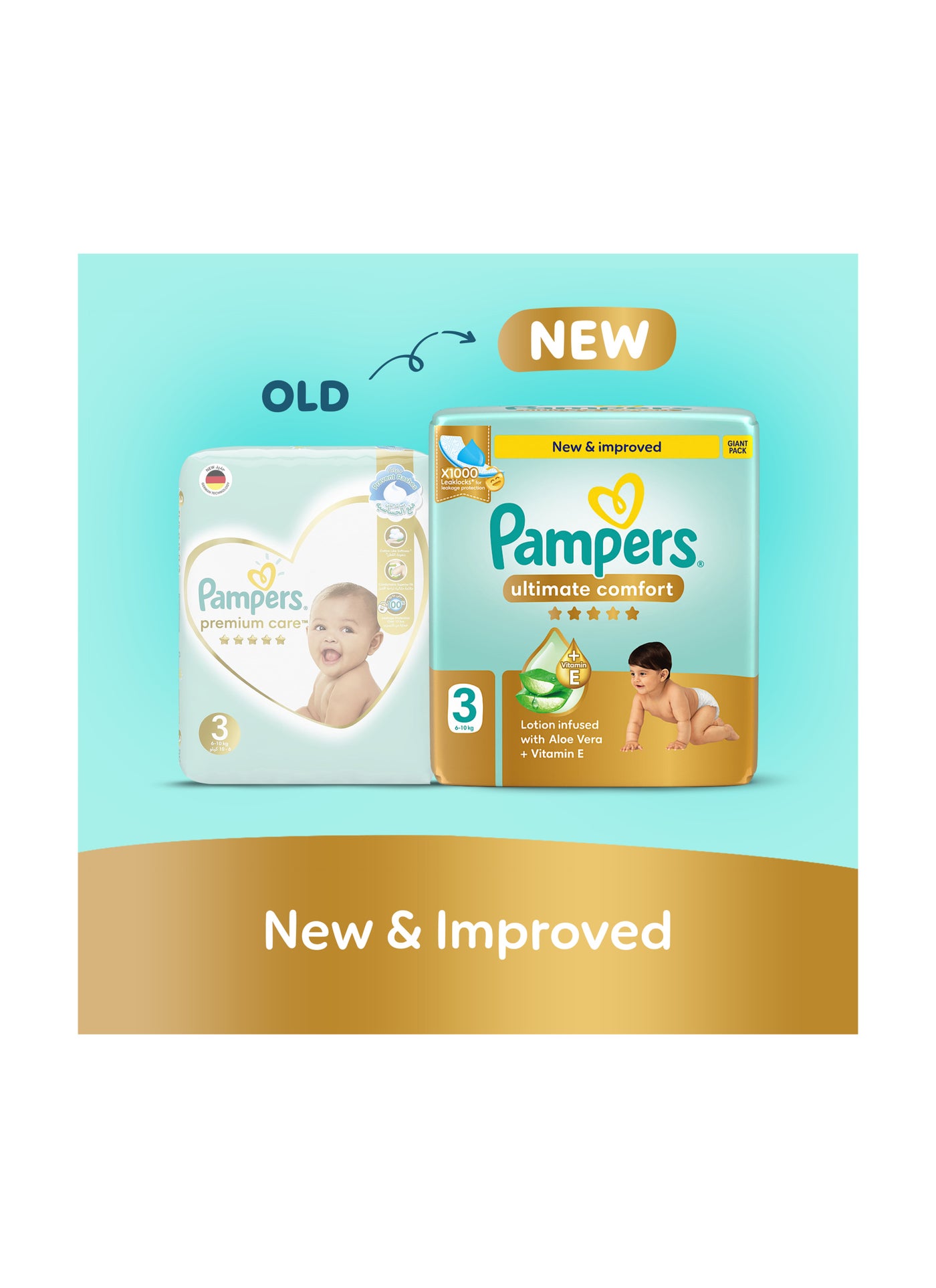 Pampers Ultimate Size 3 Comfort Taped Diapers 6-10 Kg Giant Pack 84 Count