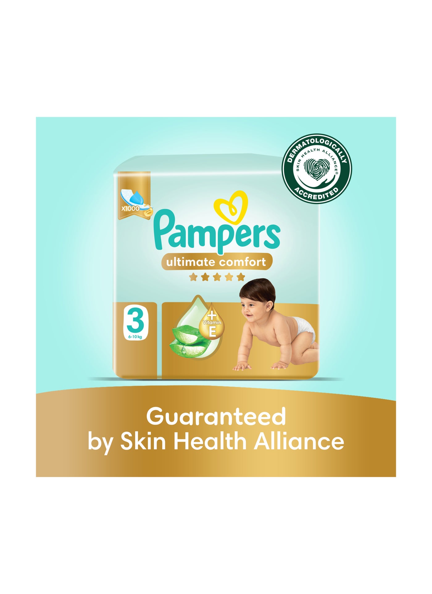 Pampers Ultimate Size 3 Comfort Taped Diapers 6-10 Kg Giant Pack 84 Count