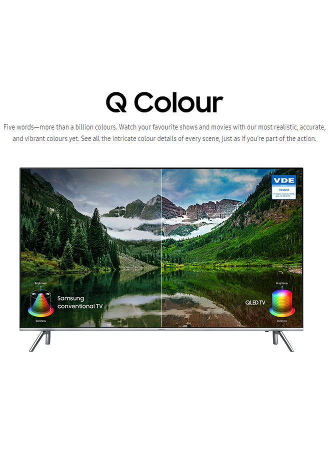 55" Q6F QLED 4K Smart TV, Q4 Lite Processor, Quantum Dot, AirSlim Design, Tizen OS – QA55Q6FAAUXEG QA55Q6FNA Silver