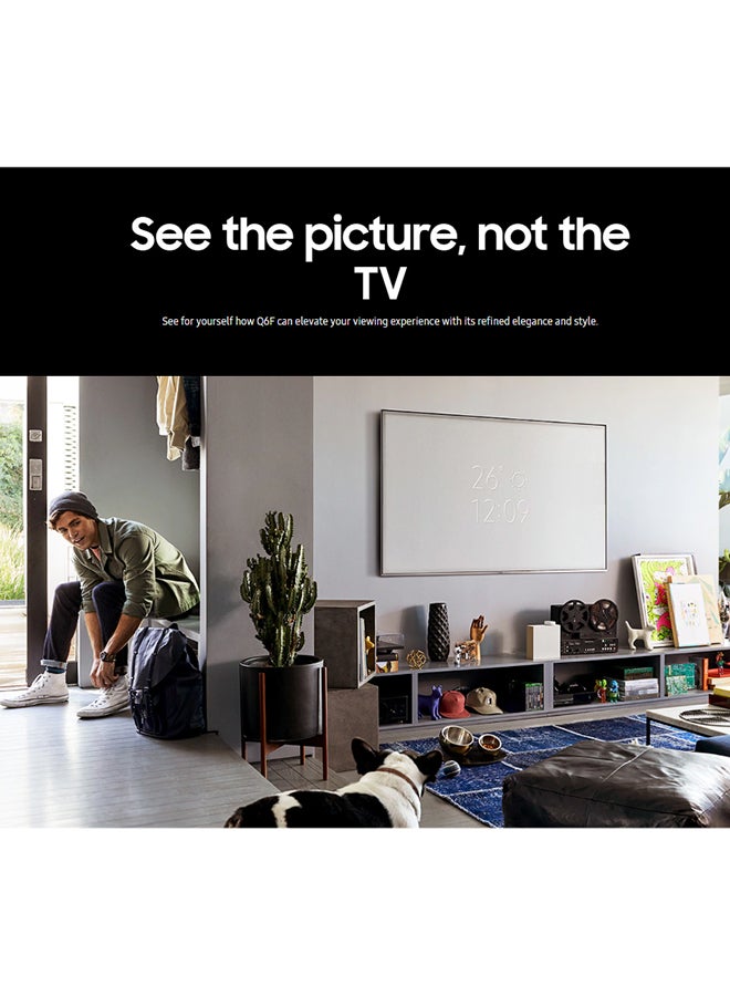 55" Q6F QLED 4K Smart TV, Q4 Lite Processor, Quantum Dot, AirSlim Design, Tizen OS – QA55Q6FAAUXEG QA55Q6FNA Silver