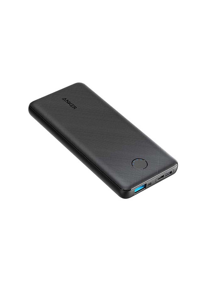 Anker Power Bank (PowerCore 10K), Compact Travel-Ready 10,000mAh Battery Pack with PowerIQ Charging Technology, 5V/3A High-Speed Charging for iPhone, iPad, and More (USB-C Input Only) (Black) Black