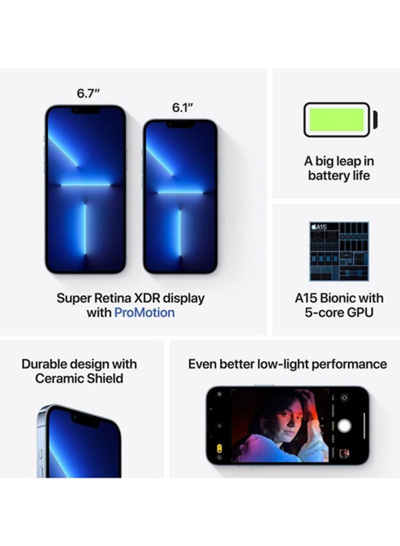 iPhone 13 Pro 1TB Silver 5G With Facetime - International Specs