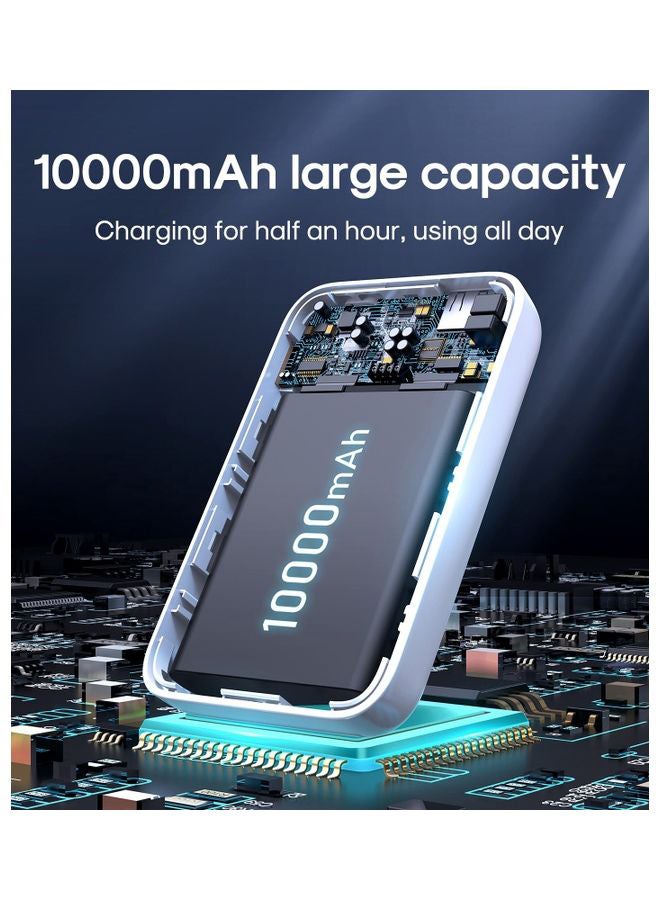 JR-W020 20W Mini Magnetic Wireless Power Bank 10000 mAh White