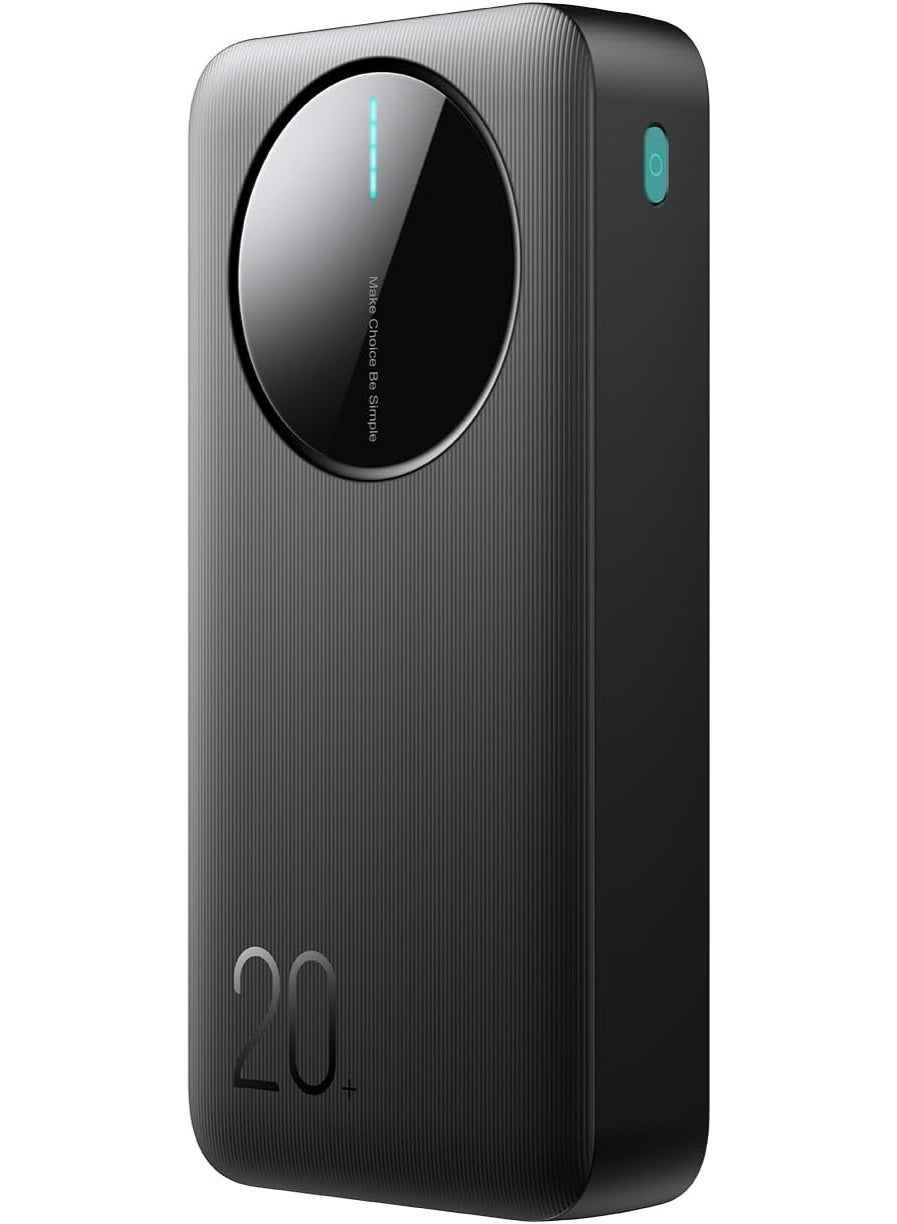 Magnetic Wireless Charging Mini Power Bank 10000 mAh Black