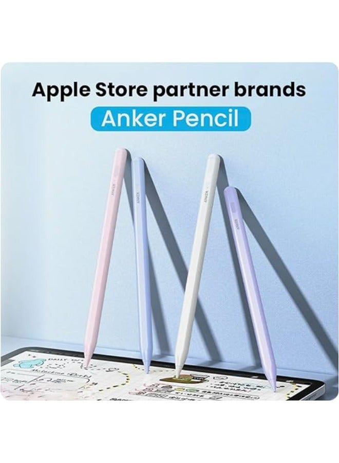 Anker Pencil Drawing Stylus Pen Capacitive Pencil Screen Pen For Apple iPad/iPad Pro/Air/mini (White)