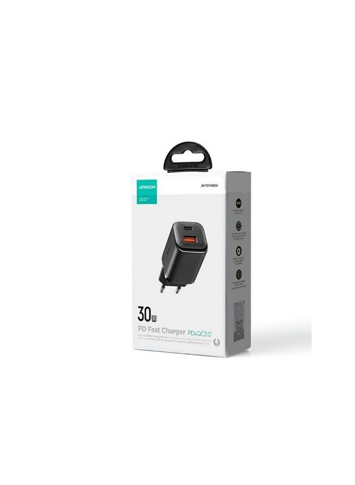 JOYROOM JR-TCF08EU Speed Series PD 30W Dual-Port ( A + C ) Charger - Black