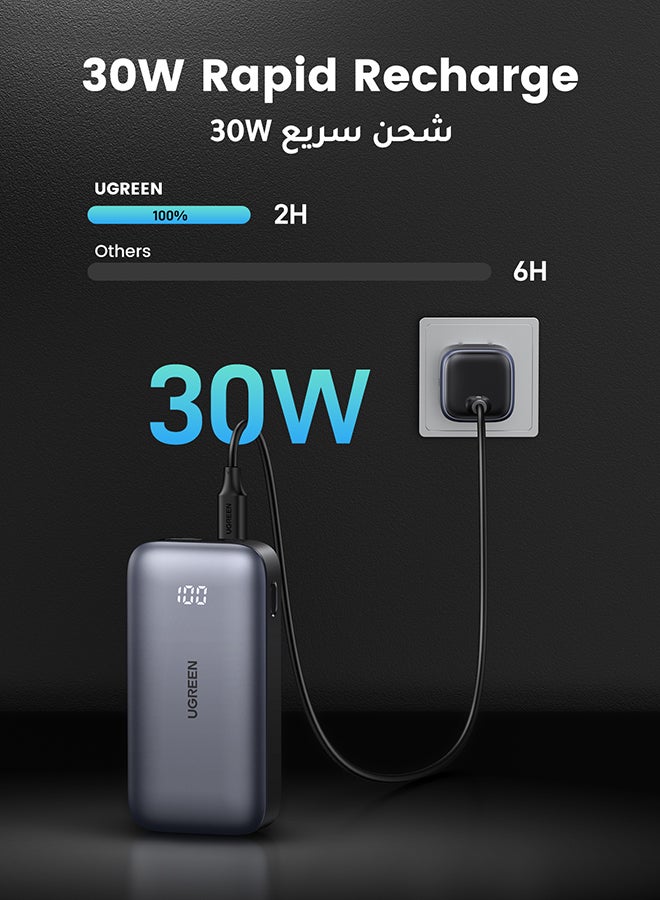 10000 mAh 10000 mAh Power Bank 30W iPhone Portable Charger USB C Fast Charging High Speed Power Bank Smaller Battery Pack Compatible With iPhone 18 Pro, iPhone 18 Pro Max, iPhone Duo, iPhone 17 16 Series Galaxy S26 S25 Ultra iPad Pro AirPods Etc - 10000mAh 30W 10000mAh 30W