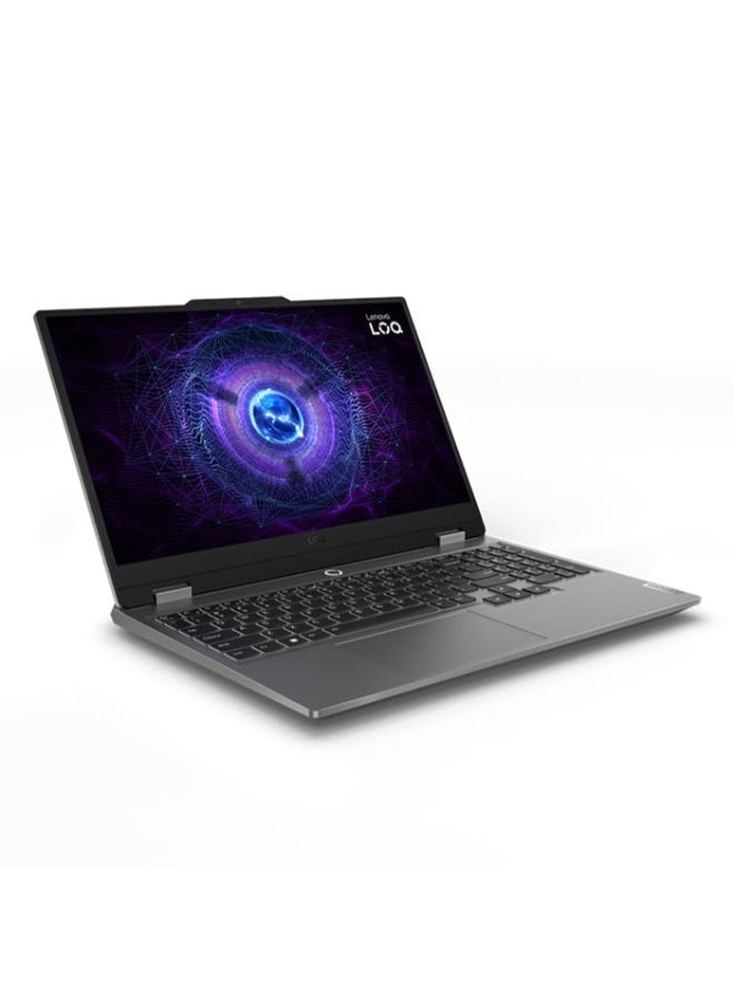 LOQ 15IRX9 Laptop With 15.6-inch Full HD(1920x1080) 144Hz Display, Intel Core i7-13650HX Processor/16GB RAM DDR5/512GB SSD/DOS(Without Windows)/6GB NVIDIA GeForce RTX 3050 Graphics/ English/Arabic Luna Grey