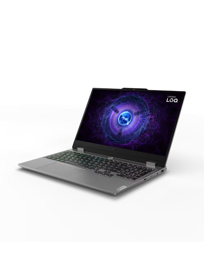 LOQ 15IRX9 Laptop With 15.6-inch Full HD(1920x1080) 144Hz Display, Intel Core i7-13650HX Processor/16GB RAM DDR5/512GB SSD/DOS(Without Windows)/6GB NVIDIA GeForce RTX 3050 Graphics/ English/Arabic Luna Grey