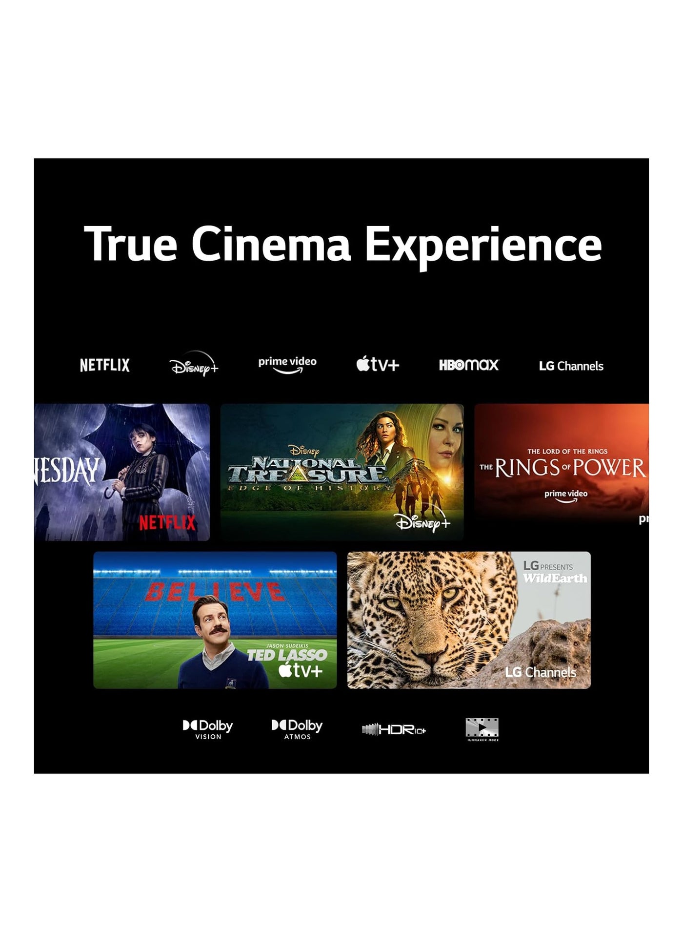 LG 55 Inch OLED TV - Smart ThinQ - Slim Style - 4 Side Cinema - OLED55A36LA Black