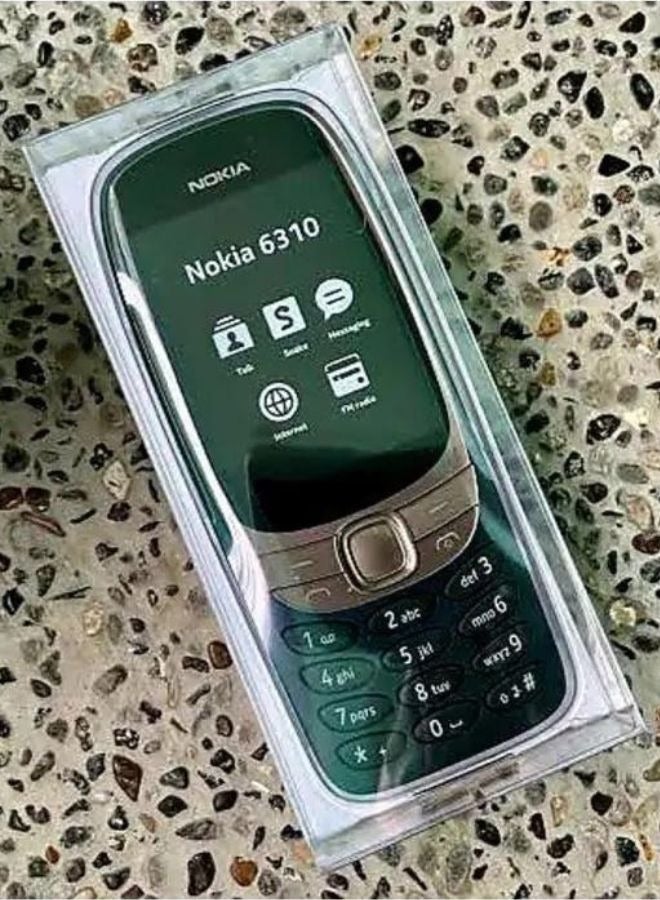 6310 Feature Phone Dual Sim Dark Green 8Mb Ram 16Mb 32Gb Expendable 4G