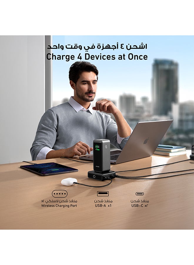 20000 mAh Prime Power Bank, 20,000mAh Portable Charger with 200W Output, Smart Digital Display, 2 USB-C and 1 USB-A Port Compatible with MacBook Pro/Air, iPhone 17/16 Series, Samsung, Huaiwei, Dell Black