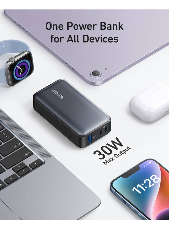 10000 mAh Power Bank, 533 Power Bank (PowerCore 30W), Power IQ 3.0 Portable Charger with PD 30W Max Output, Pack for iPhone 14 Series, Dell, Microsoft Surface, iPad Pro, and More Black