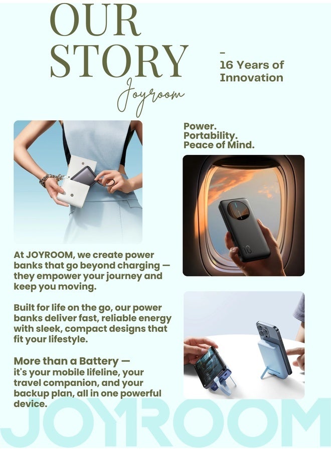 10000 mAh PBF12 PRO LED Fast Charging Power Bank 10000mAh – 22.5W Super Fast Portable Charger, Ultra Slim Lightweight Battery Pack, 3-Device Charging, USB-C PD Input Output, Low Current Mode for Earbuds & Smartwatches, Safe Charging for iPhone, Samsung Galaxy & Android - CE Certified Black