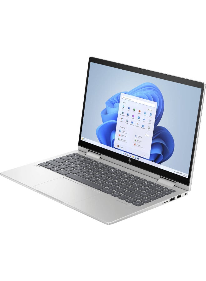 Envy X360 2-in-1 (Upgraded Version) Laptop With 14-Inch Display, Core Ultra 5 120U Processor/8GB RAM/512GB SSD/Intel UHD Graphics/Windows 11 Home English Silver