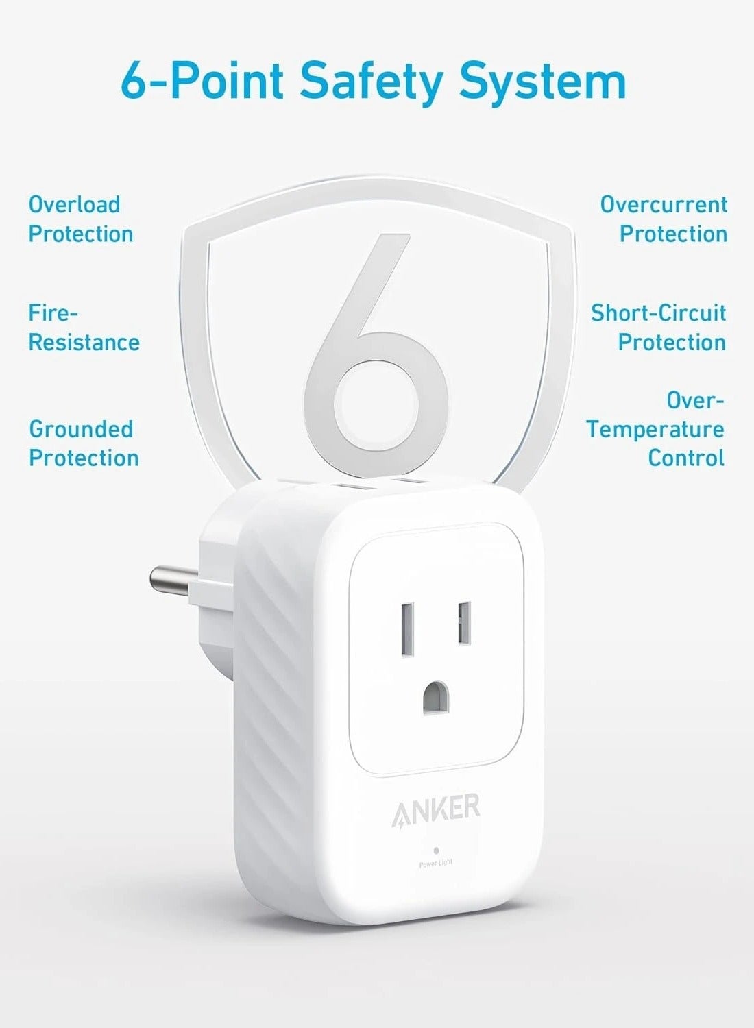 Anker Wall Charger (5-in-1) White | A92A2321