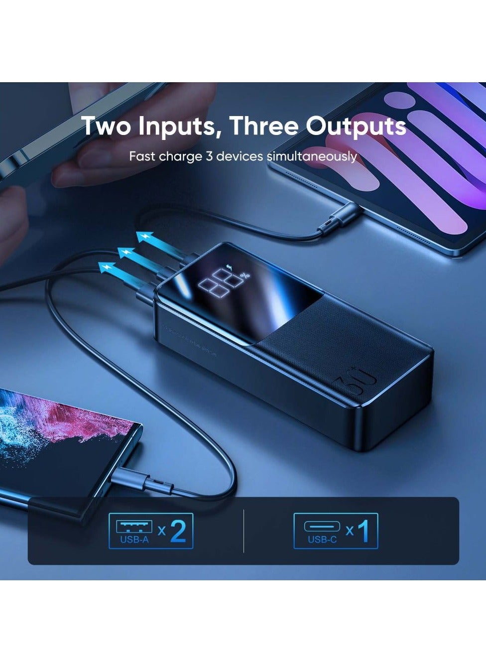 30000 mAh Powerbank joyroom JR-QP193 22.5W 30000mah Black Black