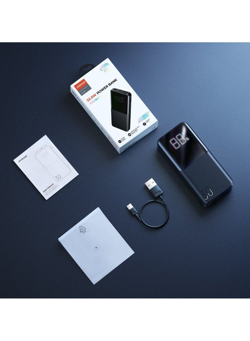 30000 mAh Powerbank joyroom JR-QP193 22.5W 30000mah Black Black
