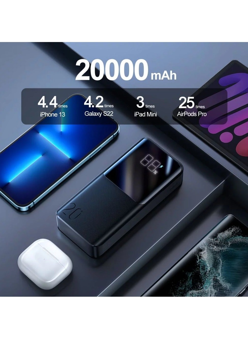 20000 mAh Powerbank joyroom JR-QP192 22.5W 20000mah Black Black