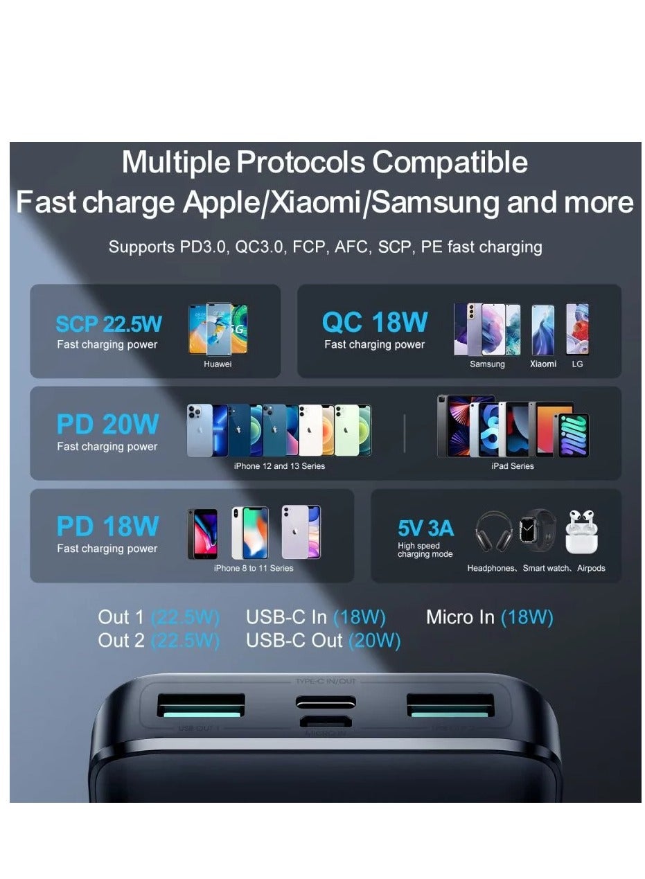 20000 mAh Powerbank joyroom JR-QP192 22.5W 20000mah Black Black
