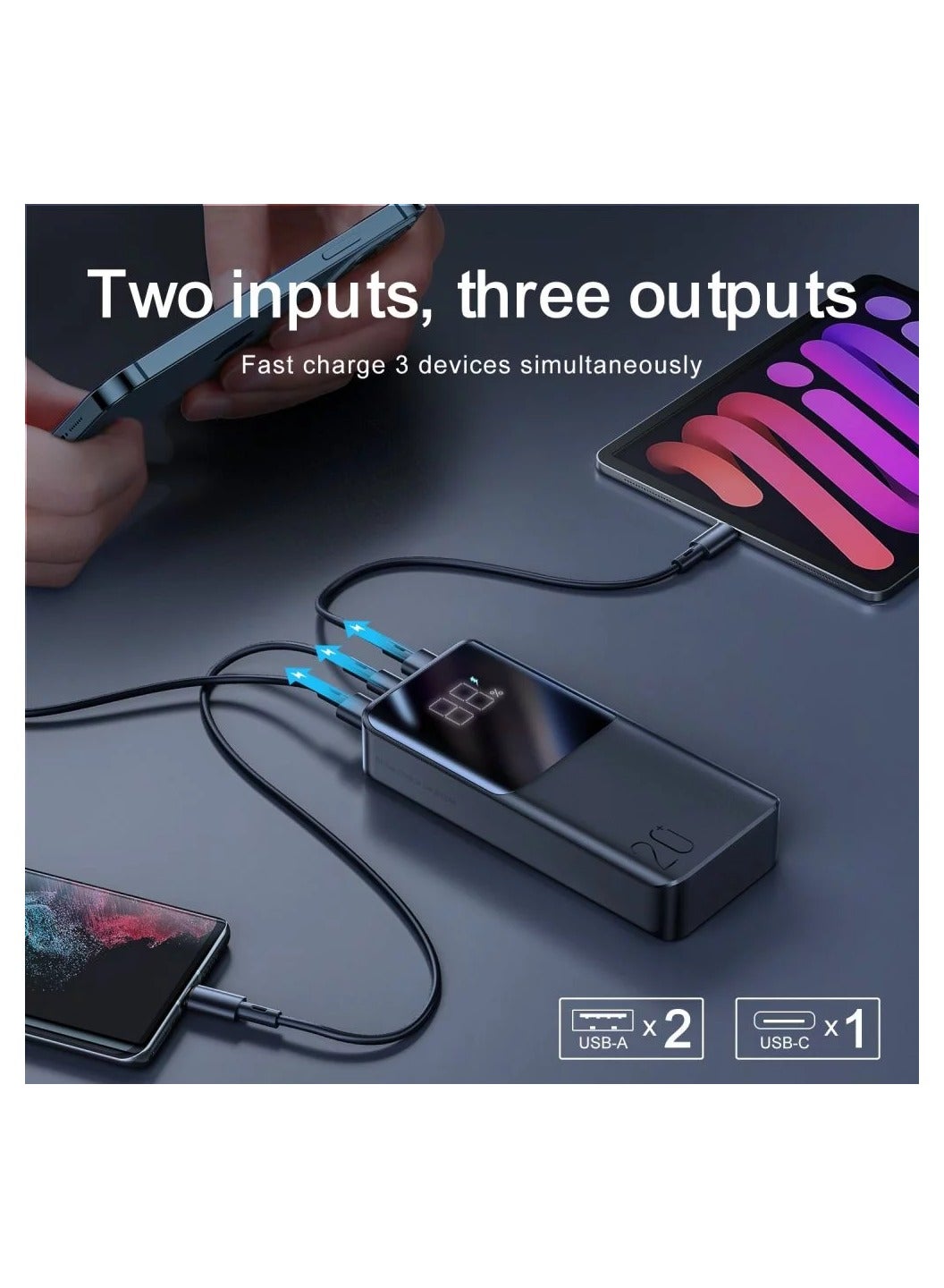 20000 mAh Powerbank joyroom JR-QP192 22.5W 20000mah Black Black
