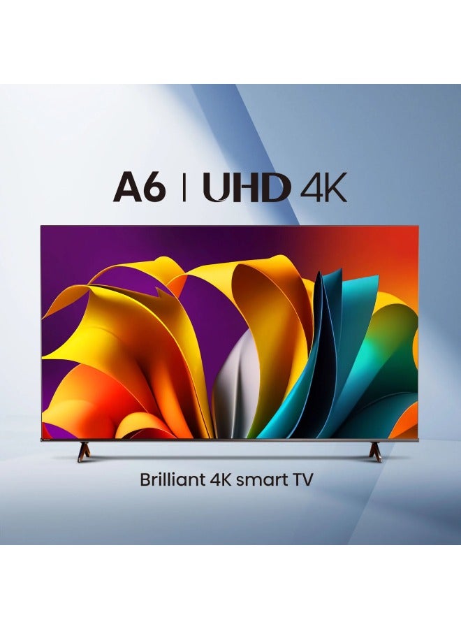 55 inch,4K, UHD, VIDAA Smart TV, 55-inch, Dolby Vision, Game Mode Plus, DTS Virtual X, TV Voice Control, Dual Volume Control 55A6N Black