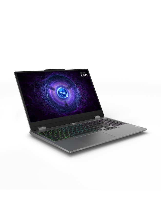 LOQ 15IRX9 Laptop With 15.6-Inch Display, Core i5-13450HX Processor/16GB RAM/512GB SSD/6GB GeForce RTX 3050 Graphics/DOS(Without Windows)/ English/Arabic Luna Grey