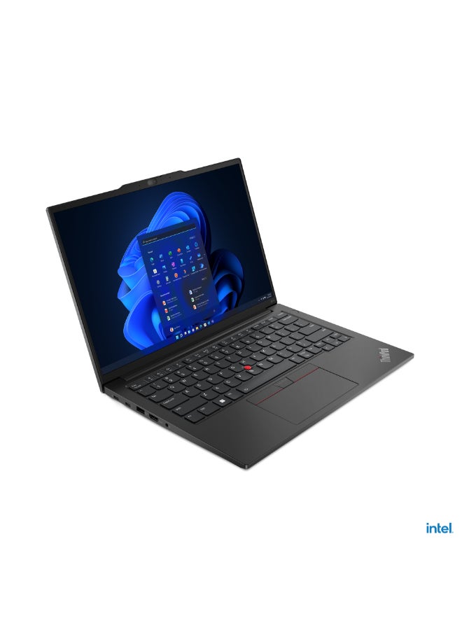 (Upgraded Version) ThinkPad E14 Gen 6 Laptop With 14-Inch WUXGA IPS Display, Core Ultra 5 125U Processor/8GB RAM/512GB SSD/Free DOS 21M7000FGR+ Bag English/Arabic Black English/Arabic Black