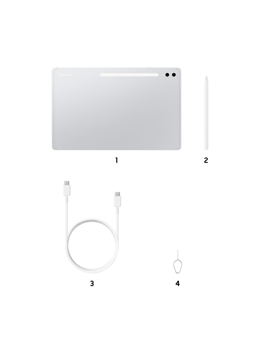 Galaxy Tab S10 Ultra Platinum Silver 12GB RAM 512GB 5G - Middle East Version