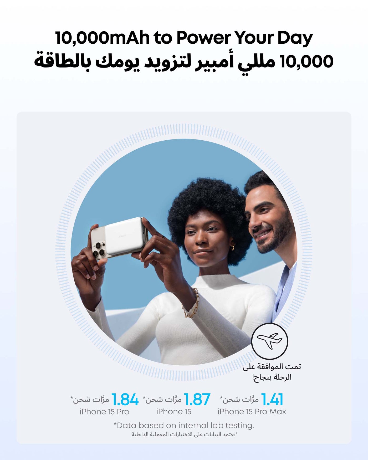 10000 mAh Anker MagGo Power Bank, Ultra Slim 10,000mAh Magnetic Battery Pack, Qi2 Certified, Portable, 15W Ultra Fast MagSafe Compatible Charger, Ergonomic Design, Only for iPhone 17/16/15/14/13/12 Series (White) White