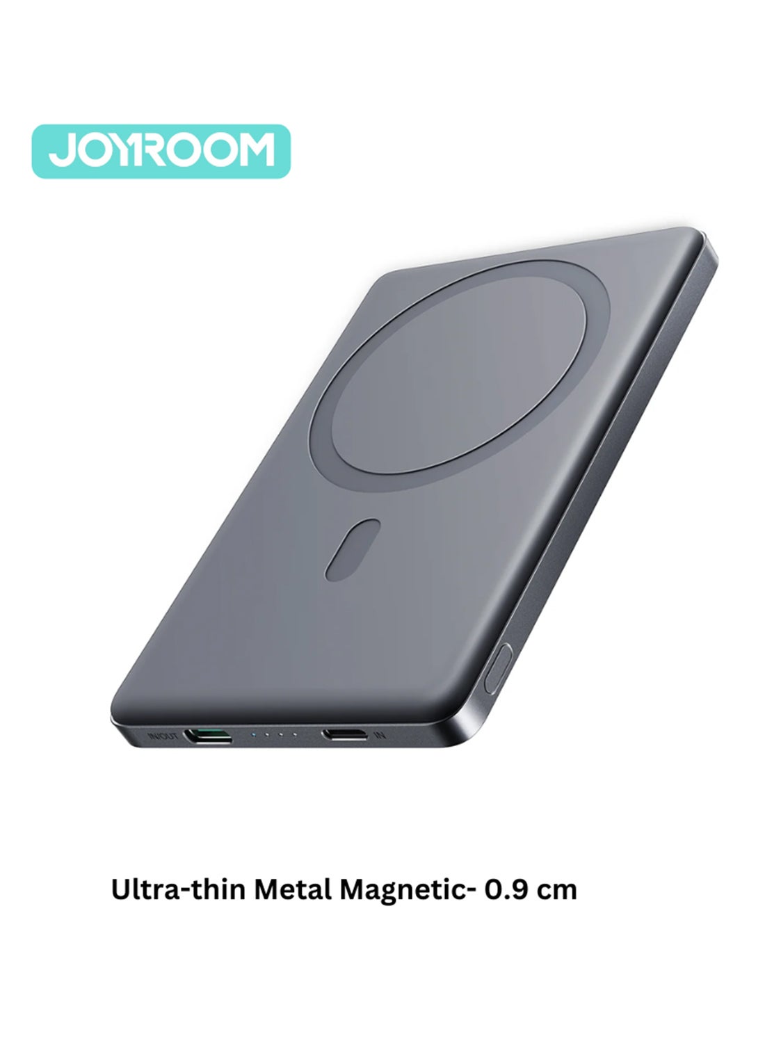 5000 mAh 5000Mah Ultra-Slim Magnetic Power Bank | 0.9Cm Thin – Feels Invisible, Won’T Block Camera | 20W Pd Wired + 15W Wireless, Type-C & Lightning Input, Smart Chip Space Grey