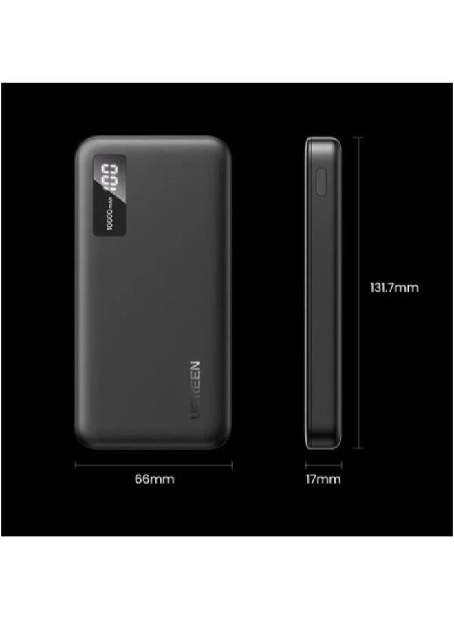 10000.0 mAh UGREEN 10000mAh Mini Quick Charging 20W Power Bank Black