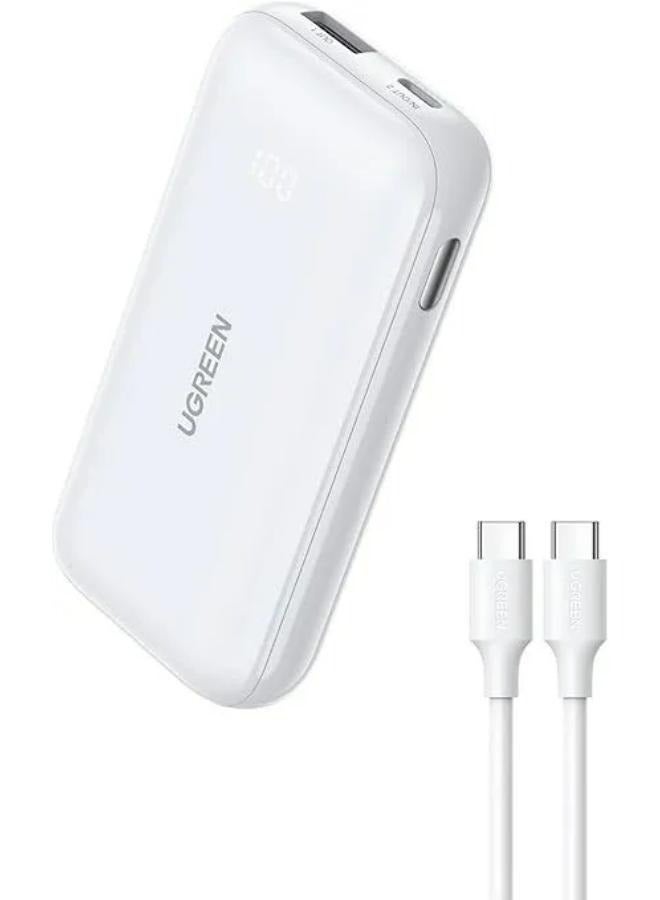 10000.0 mAh UGREEN 10000mAh Two-way Fast Charging Power Bank White 30W White