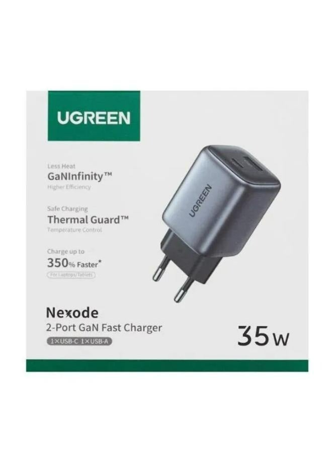 UGREEN Nexode fast Charger 35W USB-A+USB-C Grey