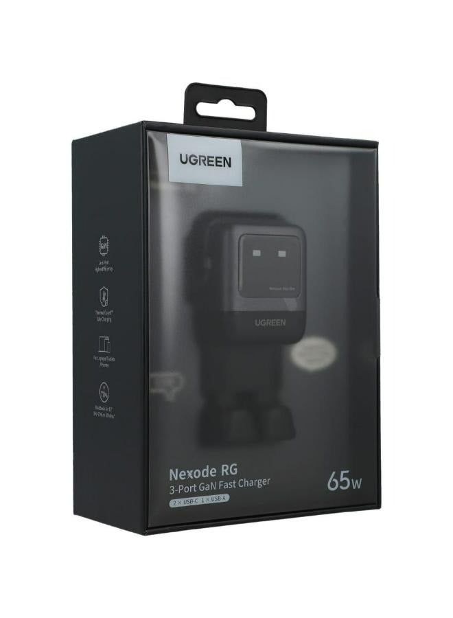 UGREEN Nexode RG 65W 3-Port GaN Fast Charger EU Grey