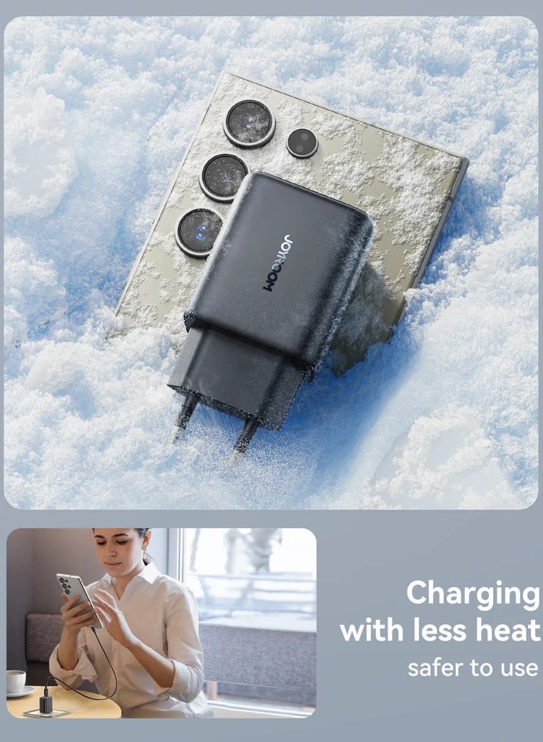 Joyroom TCF23 25W Charger with C to C Cable 1m Black