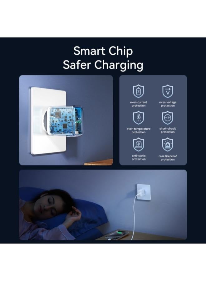 JR-TCF20 PD20W USB-C / Type-C Port Charger, Plug: EU Plug - White