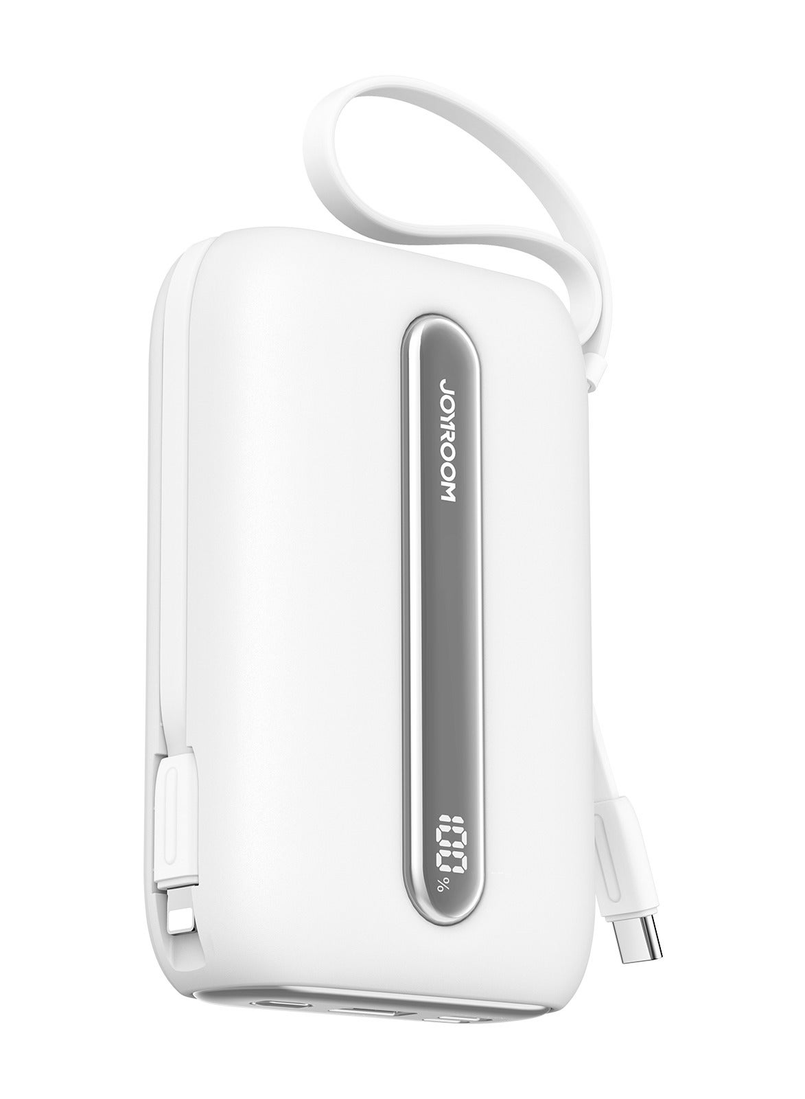 20000 mAh JOYROOM JR-L012 Plus 22.5W Ultra Fast Charging mini Power Bank 20000mAh with Dual Cables White White
