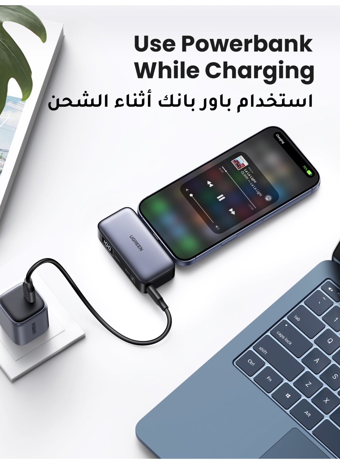 5000 mAh 5000mAh Mini Power Bank With Kickstand PD20W SCP22.5W Fast Charging Portable Charger, Built-in USB-C Plug & Phone Stand, Small Pocket External Battery for iPhone 18 Pro, iPhone 18 Pro Max, iPhone Duo, iPhone 17 16 Pro Max, Galaxy S26 S25 Ultra, Xiaomi Huawei OPPO 5000mAh 20W