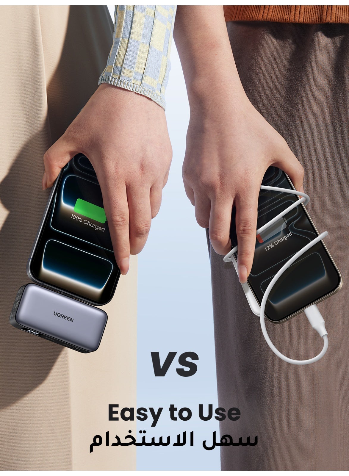 5000 mAh 5000mAh Mini Power Bank With Kickstand PD20W SCP22.5W Fast Charging Portable Charger, Built-in USB-C Plug & Phone Stand, Small Pocket External Battery for iPhone 18 Pro, iPhone 18 Pro Max, iPhone Duo, iPhone 17 16 Pro Max, Galaxy S26 S25 Ultra, Xiaomi Huawei OPPO 5000mAh 20W